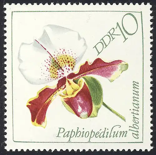 1421 Orchidées 10 Pf ** post-fraîchissement