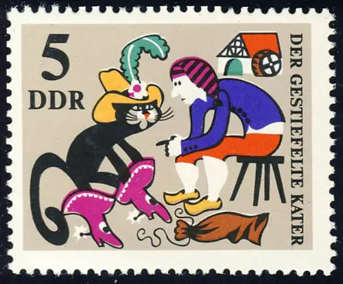 1426 Fêtes Le chat aiguisé 5 Pf **