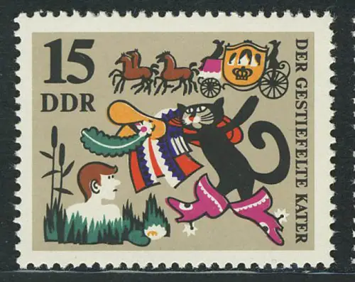 1428 Fêtes Le chat boosté 15 Pf **