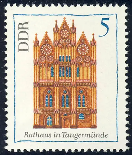 1434 Bâtiments Hôtel de ville Tangermünde 5 Pf **