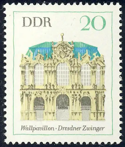 1436 Bâtiments Dresdner Zwinger 20 Pf **