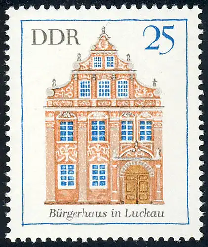 1437 Bauwerke Bürgerhaus Luckau 25 Pf **