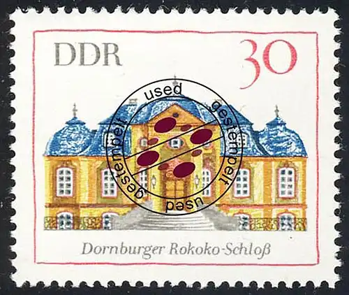 1438 Bâtiments Dornburger Schloss 30 Pf O