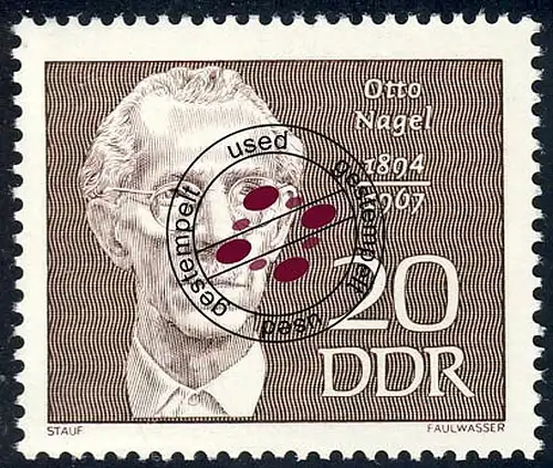 1441 Personnalités Nagel 20 Pf O Tamponné