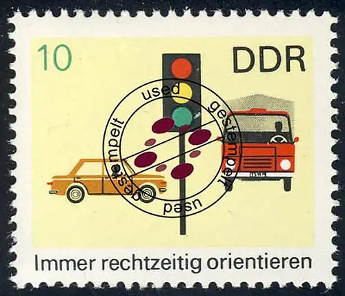 1445 Sicherheit im Straßenverkehr 10 Pf O