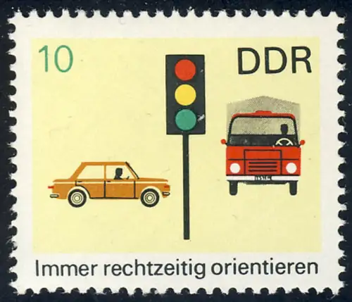 1445 Sécurité routière 10 Pf ** .