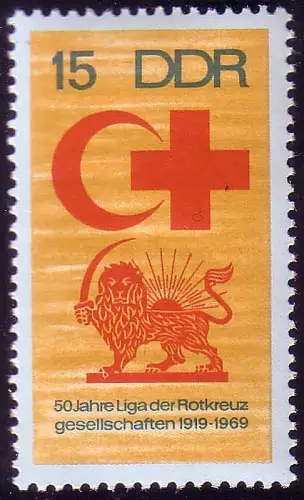 1467 Rotkreuzgesellschaften 15 Pf ** postfrisch