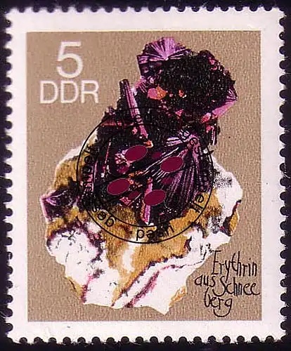 1468 Bergakademie Kobaltblüte 5 Pf O gestempelt