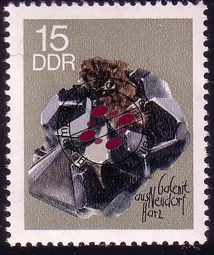 1470 Bergakademie Bleiglanz 15 Pf O gestempelt