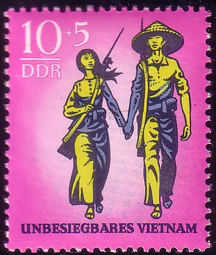 1476 Unbesiegbares Vietnam 10+5 Pf ** postfrisch