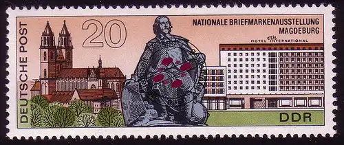 1513 Briefmarkenausstellung Otto-v.-Guericke 20 Pf O gestempelt