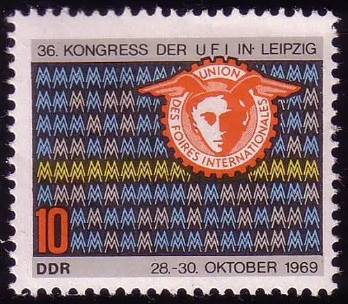 1515 Kongress UFI 10 Pf ** postfrisch