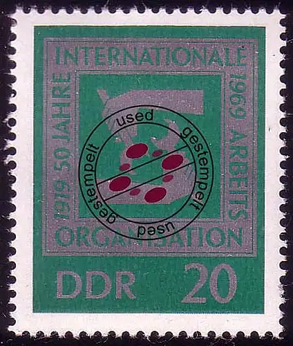 1517 50 Jahre IAO 20 Pf O gestempelt