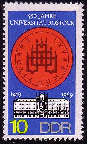 1519 Université de Rostock 10 Pf **