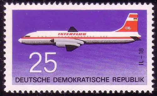 1525 Flugzeuge Iljuschin 25 Pf ** postfrisch