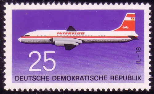 1525 Flugzeuge Iljuschin 25 Pf ** postfrisch