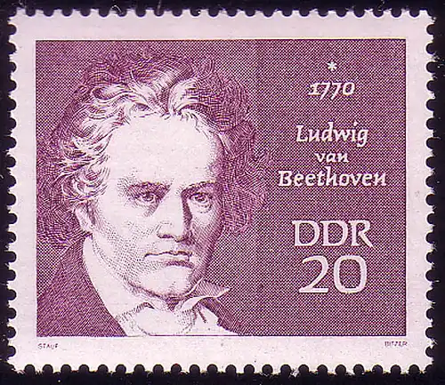 1537 Personnalités Beethoven 20 Pf **