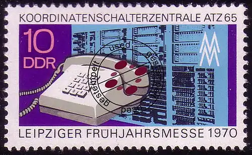1551 Leipziger Frühjahrsmesse Schalterzentrale 10 Pf O gestempelt