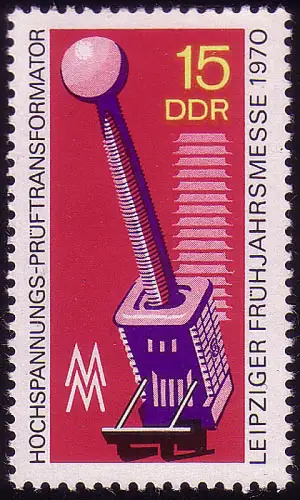 1552 Leipziger Springsmesse Transformator 15 Pf **