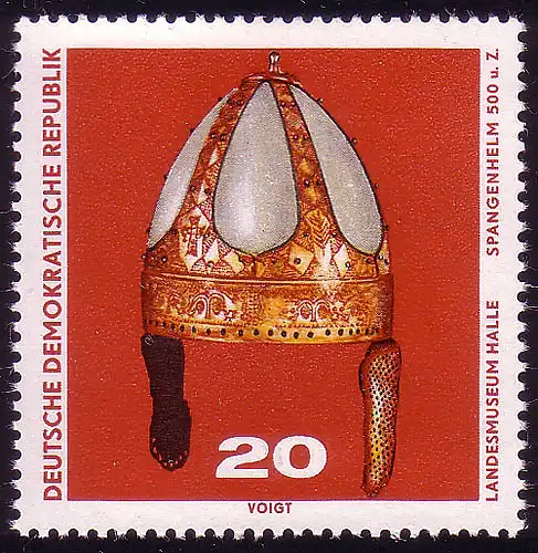 1554 Archäologische Funde Spangenhelm 20 Pf **