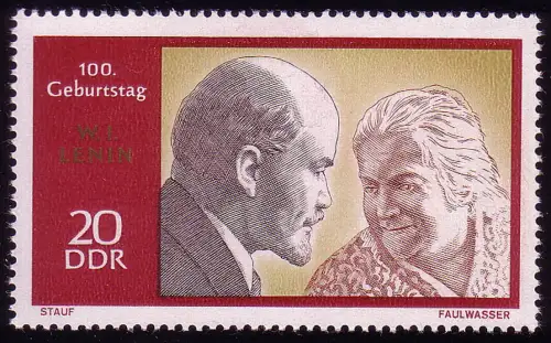 1558 Lenin 20 Pf ** postfrisch