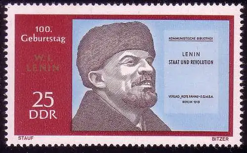 1559 Lenin 25 Pf ** postfrisch