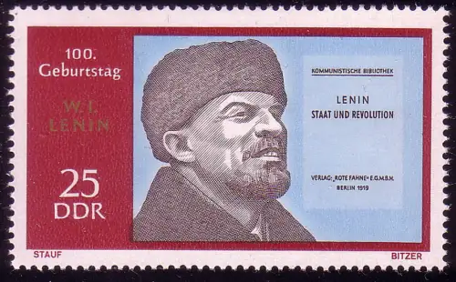 1559 Lenin 25 Pf ** postfrisch