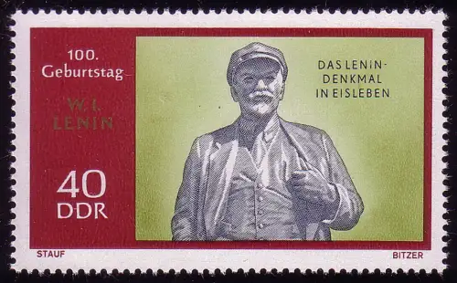 1560 Lenin 40 Pf ** postfrisch