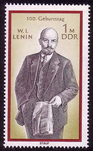 1562 Lenin aus Block 31 ** postfrisch