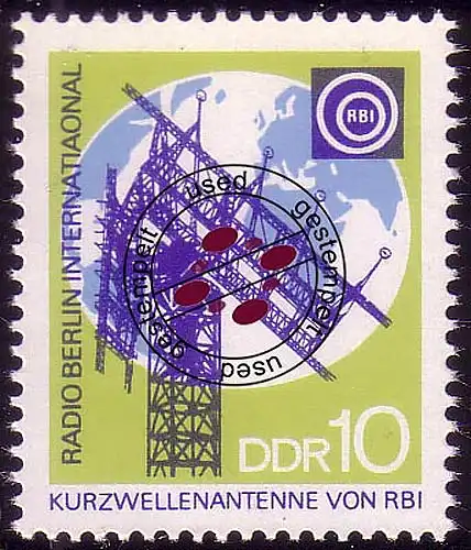 1573 DDR-Rundfunk 10 Pf O gestempelt