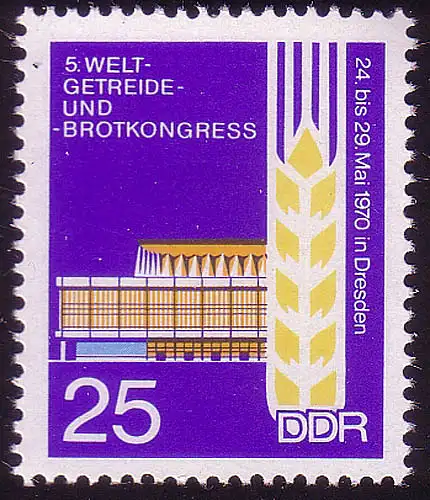 1576 Getreide-/Brotkongress 25 Pf ** postfrisch