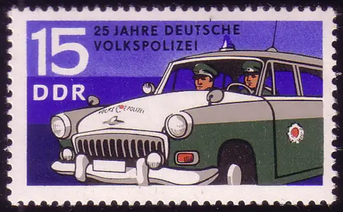 1581 Deutsche Volkspolizei 15 Pf, postfrisch **