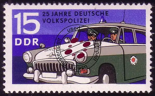 1581 Police populaire allemande 15 Pf O