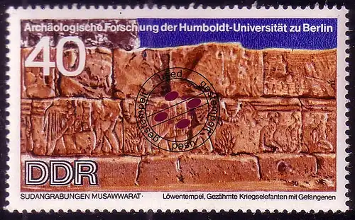 1589 Archäologie Kriegselefanten 40 Pf O