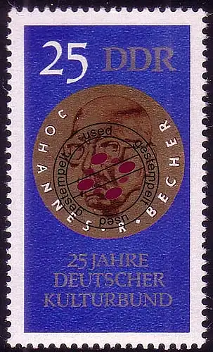 1593 Deutsche Kulturbund 25 Pf O