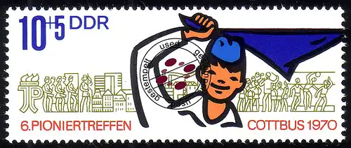 1596 Rencontre de pionniers 10+5 Pf O Tamponné