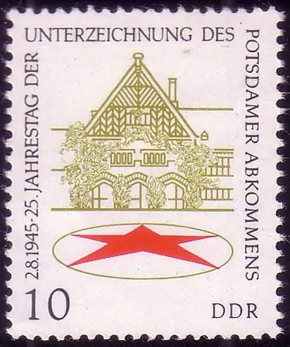 Convention de Potsdam 10 Pf **