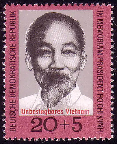 1602 Vietnam Ho Chi Minh 20+5 Pf **