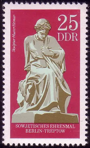 1604 Widerstandskämpfer Mutter Heimat 25 Pf **