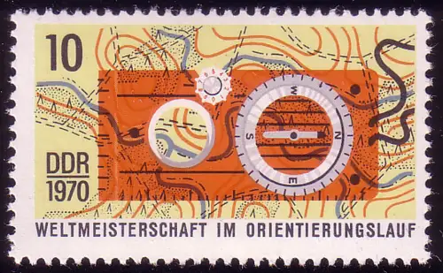 1605 WM Orientierungslauf 10 Pf **