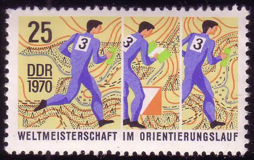 1606 WM Orientierungslauf 25 Pf **