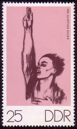 1609 Kunstwoche Nie wieder Krieg 25 Pf ** postfrisch