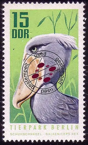 1618 Tierpark Berlin Schuhschnabel 15 Pf O