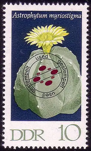 1626 Cactus casquette évêque 10 Pf O Tamponné