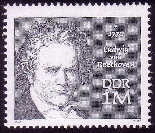 1631 Ludwig van Beethoven 1 M aus Block 33 **