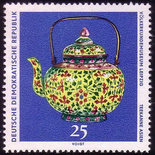 1634 Völkerkundemuseum Teekanne 25 Pf **