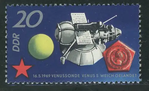 1636 Sowjetische Weltraumflüge 20 Pf **