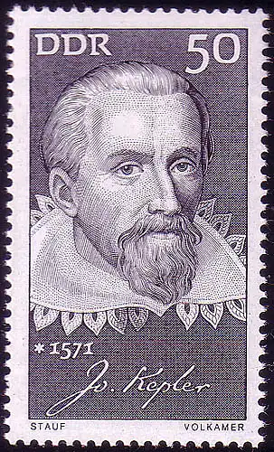 1649 Personnalités Johannes Kepler 50 Pf ** post-fraîchissement