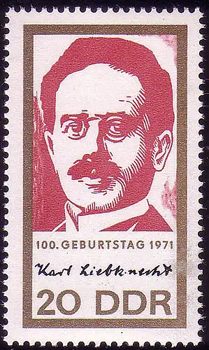 1650 Karl Liebknecht 20 Pf **