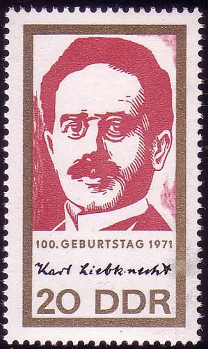 1650 Karl Liebknecht 20 Pf **